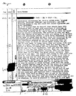 Source: Federal Bureau of Investigation. "Transcript of Conference Call with Stanley D. Levison, Harry Wachtel, Andrew J. Young, and Ralph Abernathy." April 11, 1967.