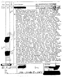 Source: Federal Bureau of Investigation. "Summary of Conversation with Stanley D. Levison." December 12, 1966.